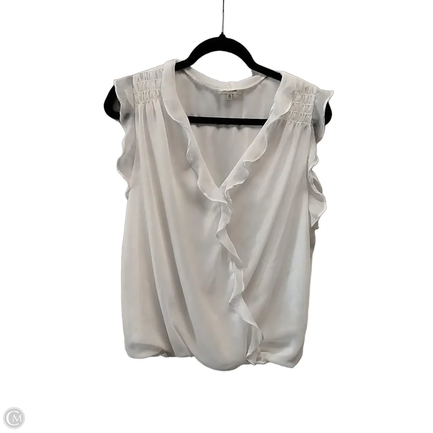 Blouse Sleeveless By Max Studio In White, Size: M