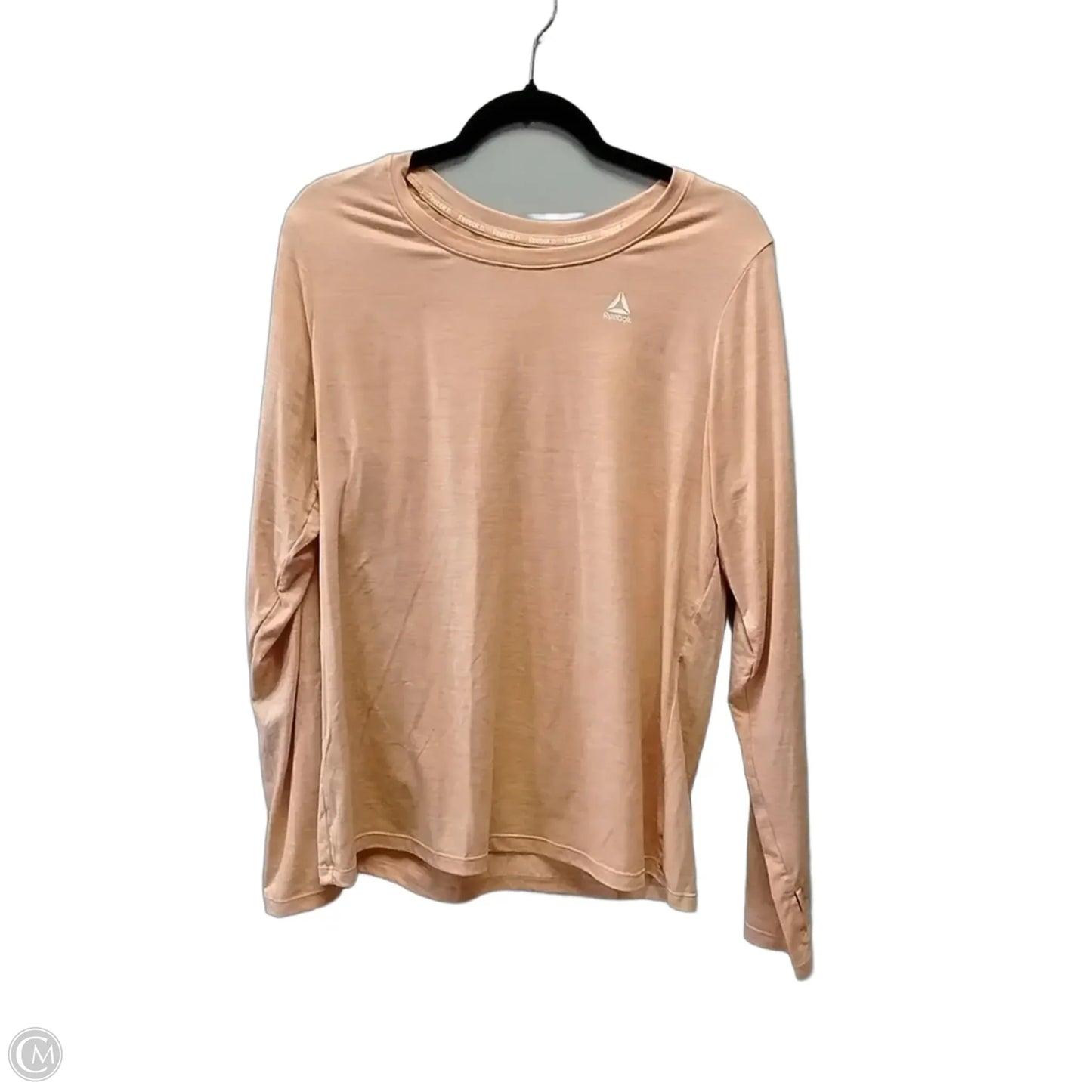 Top Long Sleeve By Reebok In Orange, Size: Xl