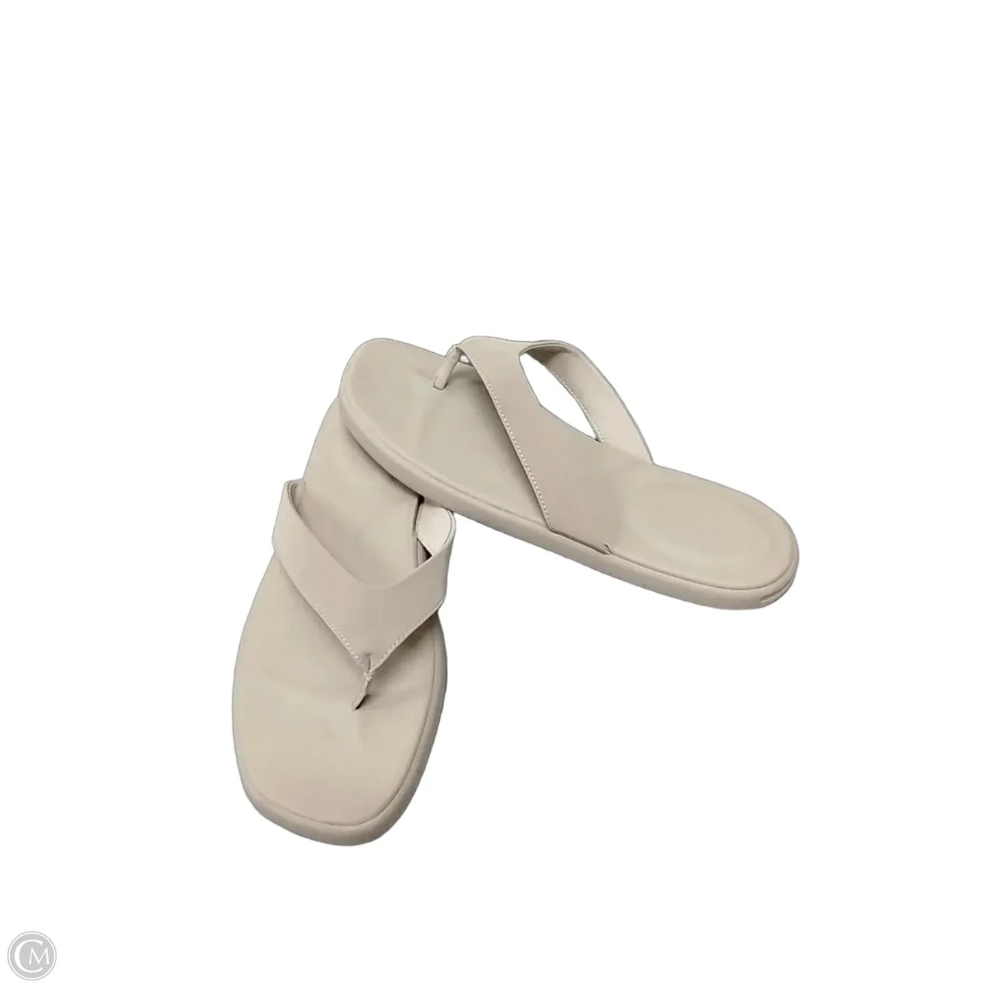 Sandals Flip Flops By Cme In Beige, Size: 10