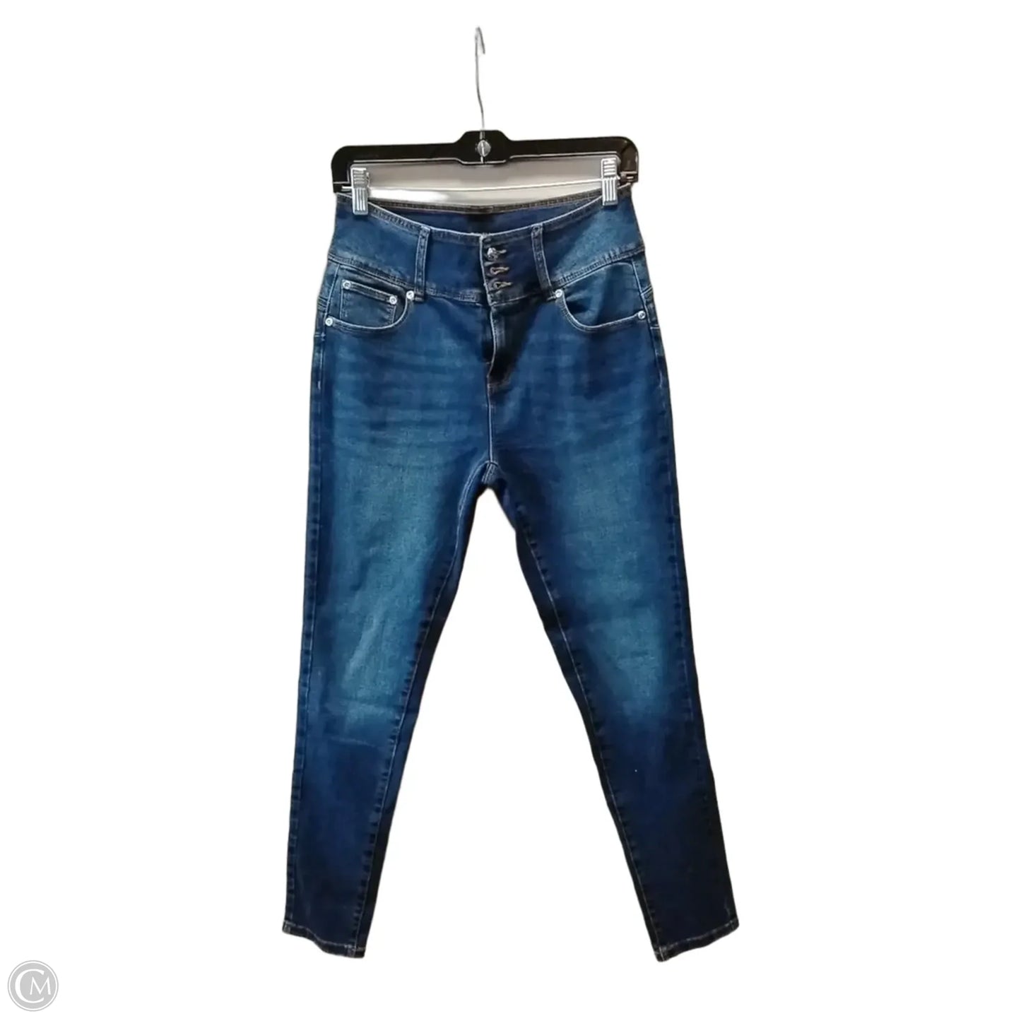 Jeans Skinny By Cme In Blue Denim, Size: 10