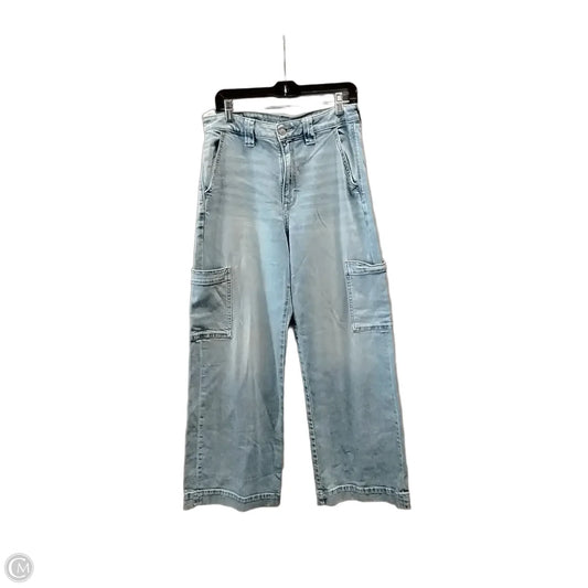 Jeans Straight By Good American In Blue Denim, Size: 8