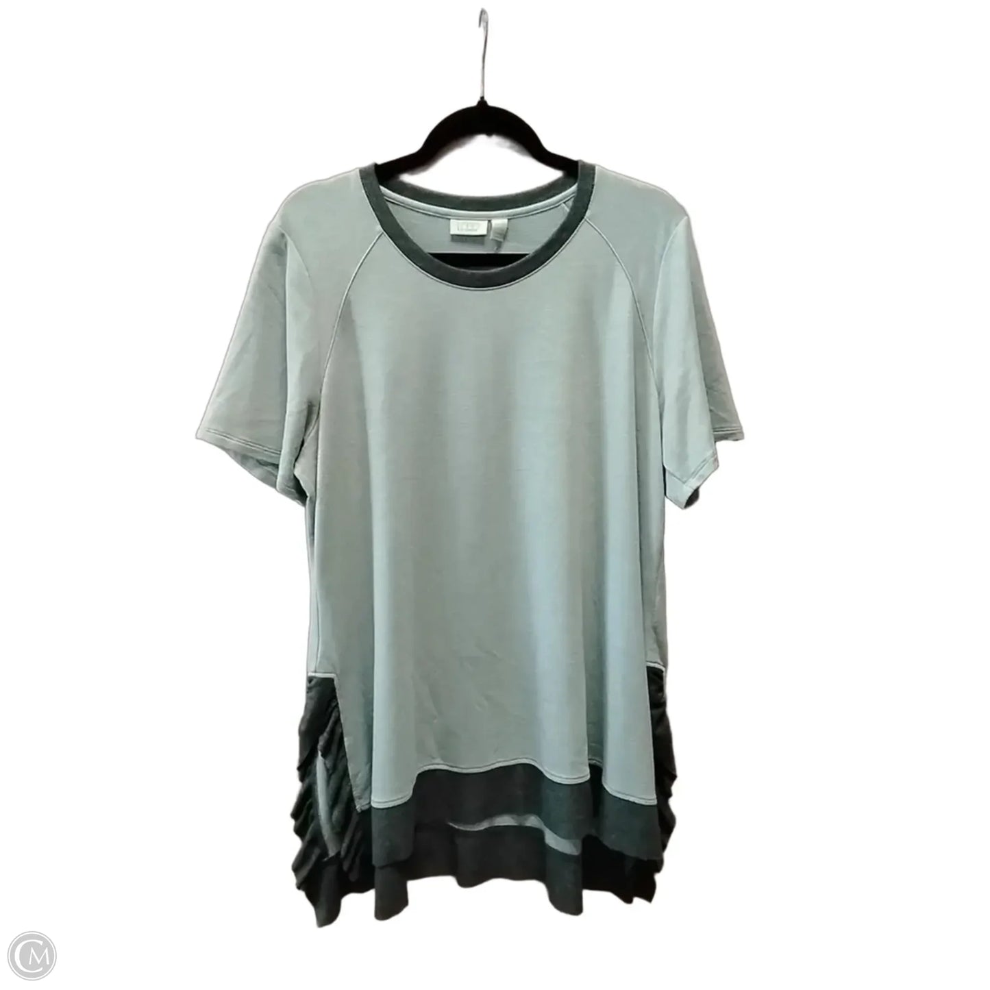 Top Short Sleeve By Logo In Green, Size: Xl