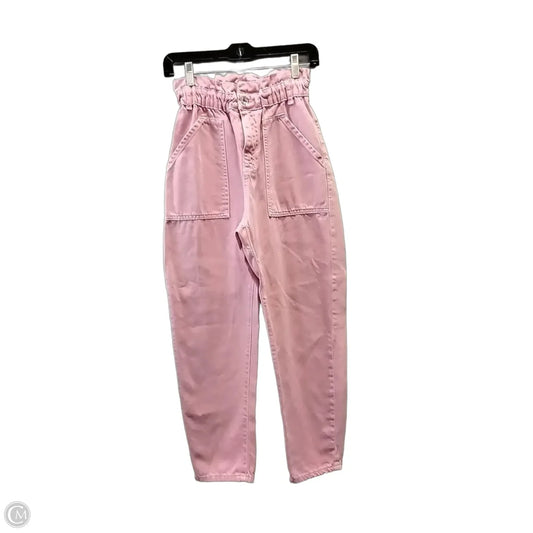 Pants Wide Leg By Zara In Pink, Size: 2