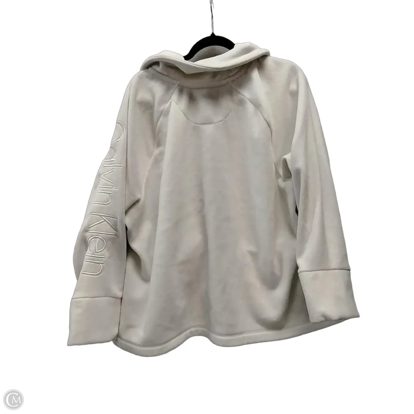 Jacket Fleece By Calvin Klein Performance In White, Size: 2x