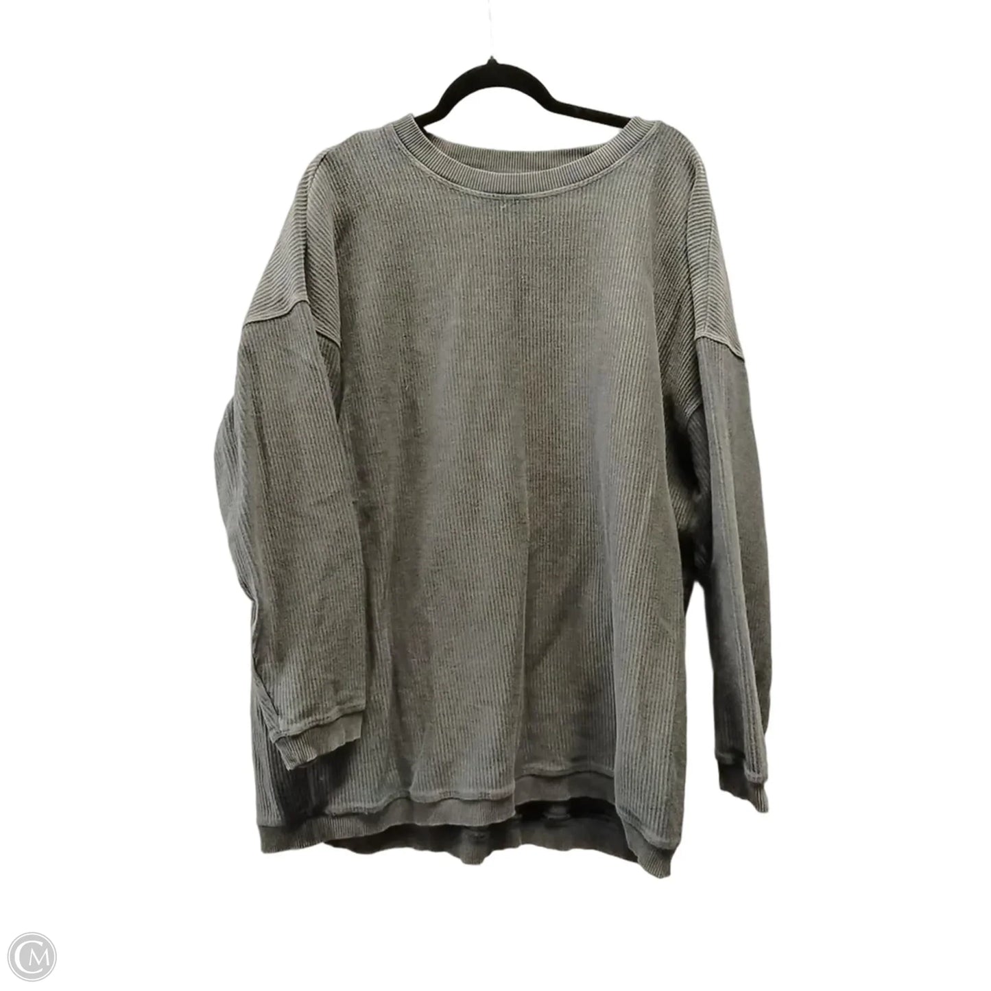 Athletic Sweatshirt Crewneck By Aerie In Grey, Size: Xl