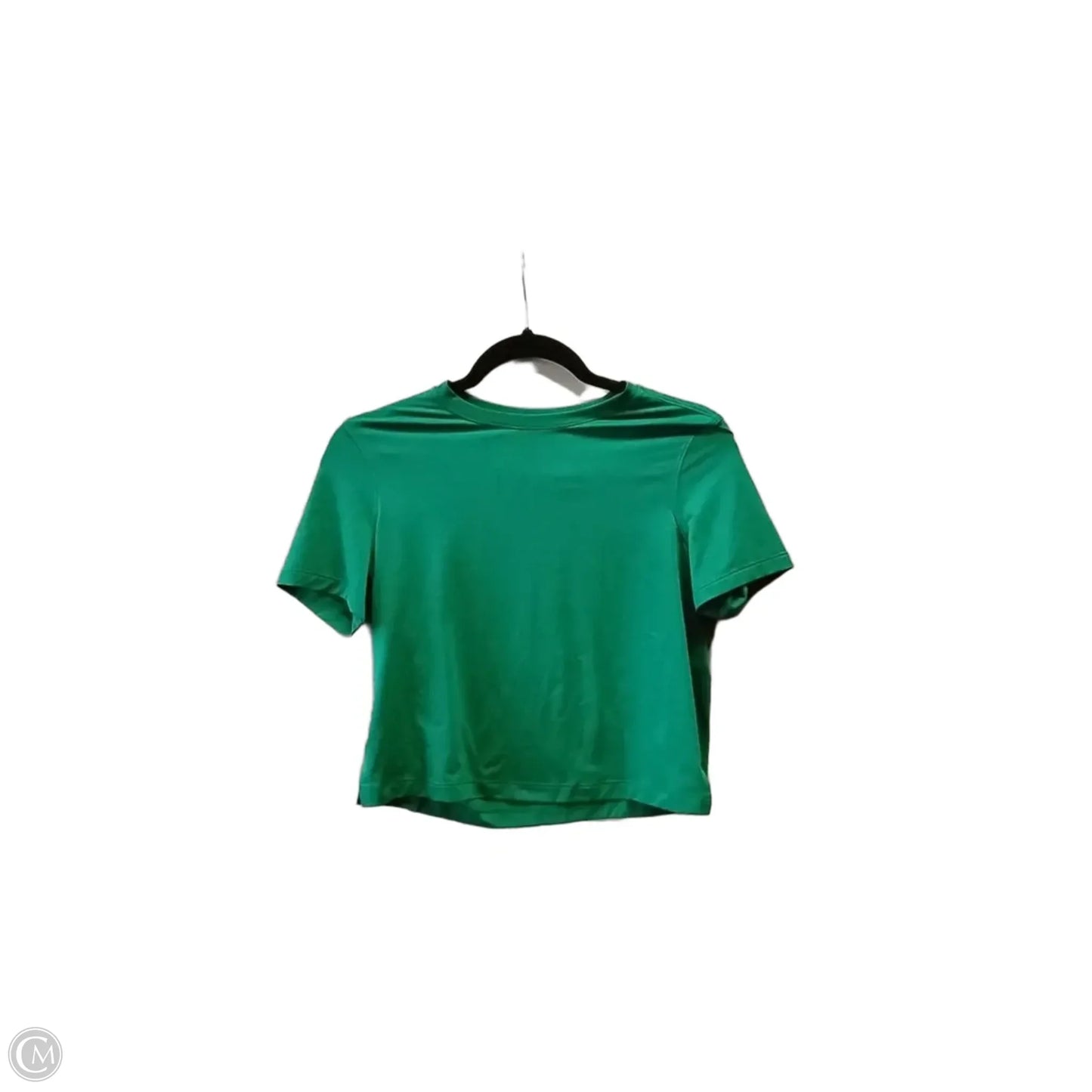 Athletic Top Short Sleeve By Lululemon In Green, Size: 4