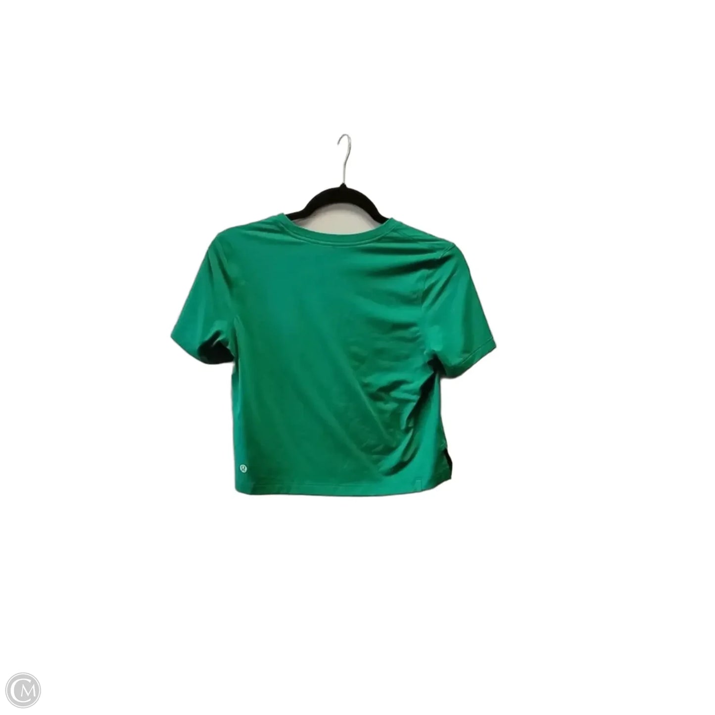 Athletic Top Short Sleeve By Lululemon In Green, Size: 4