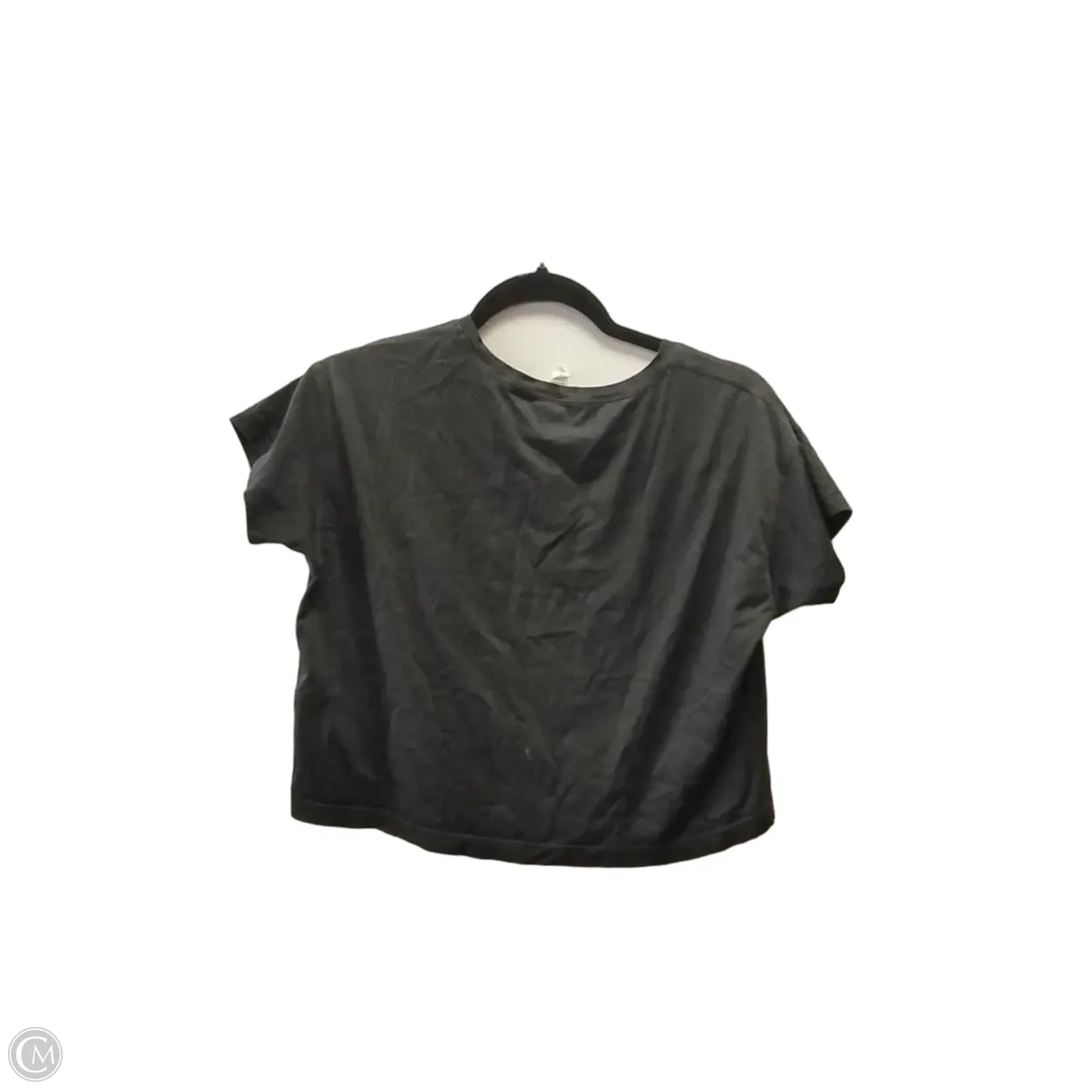 Athletic Top Short Sleeve By Lululemon In Black, Size: 4