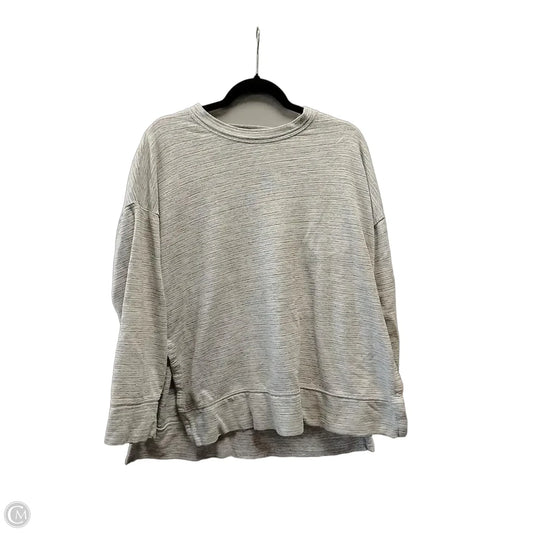 Athletic Sweatshirt Crewneck By Aerie In Grey, Size: M