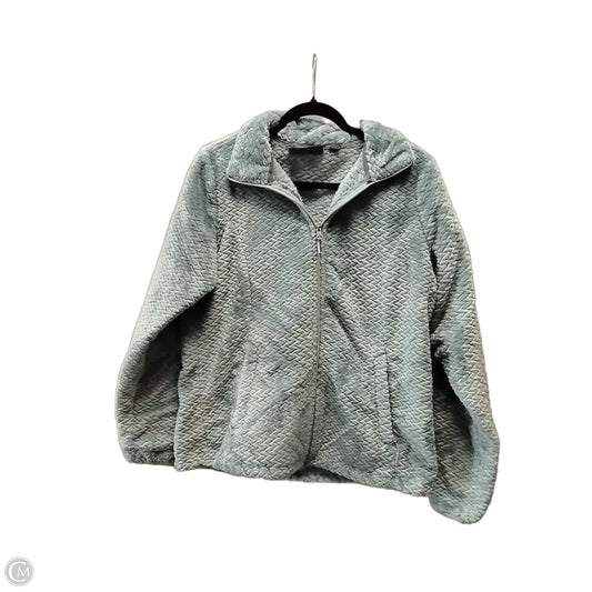 Jacket Fleece By Free Country In Grey, Size: M