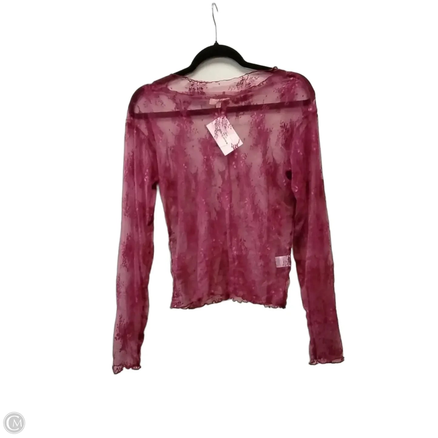 Top Long Sleeve By Easel In Red, Size: L