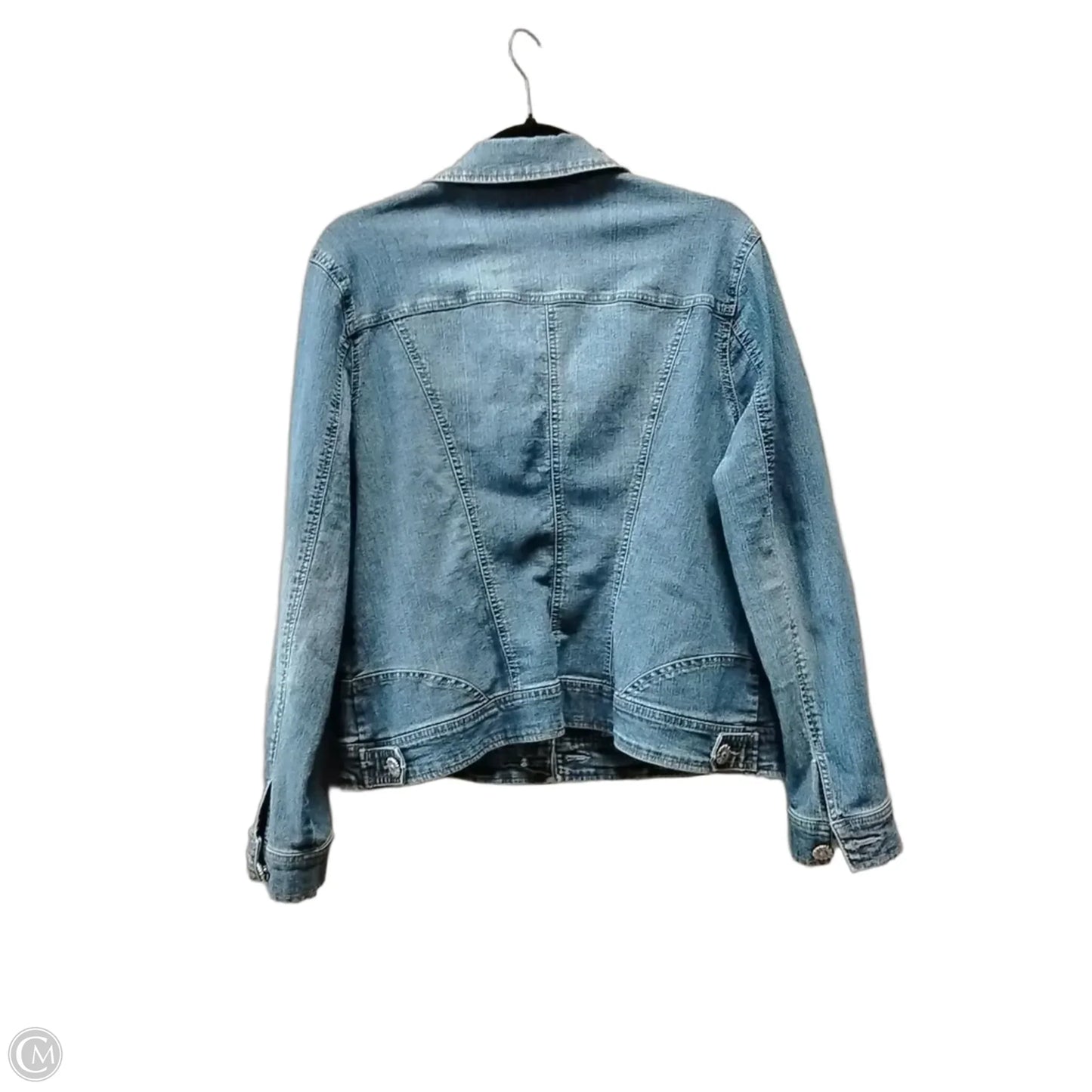 Jacket Denim By Dressbarn In Blue Denim, Size: Xl