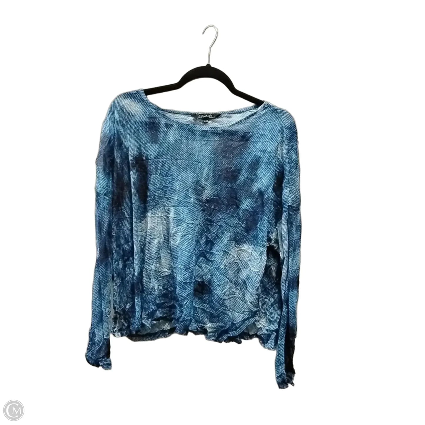 Top Long Sleeve By Charlie B In Blue, Size: Xs