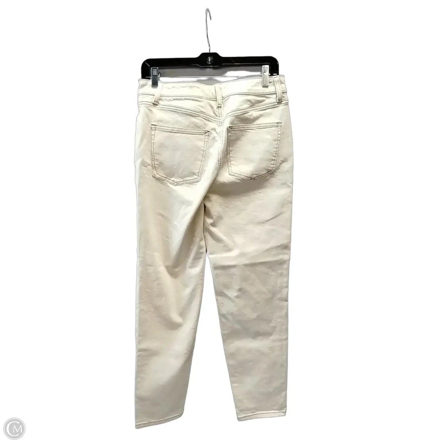 Jeans Straight By Talbots In Cream, Size: 4
