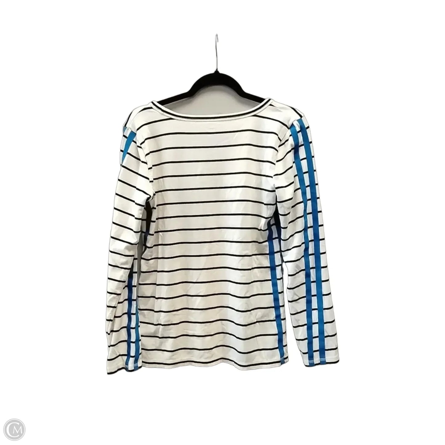 Top Long Sleeve By Talbots In Striped Pattern, Size: M