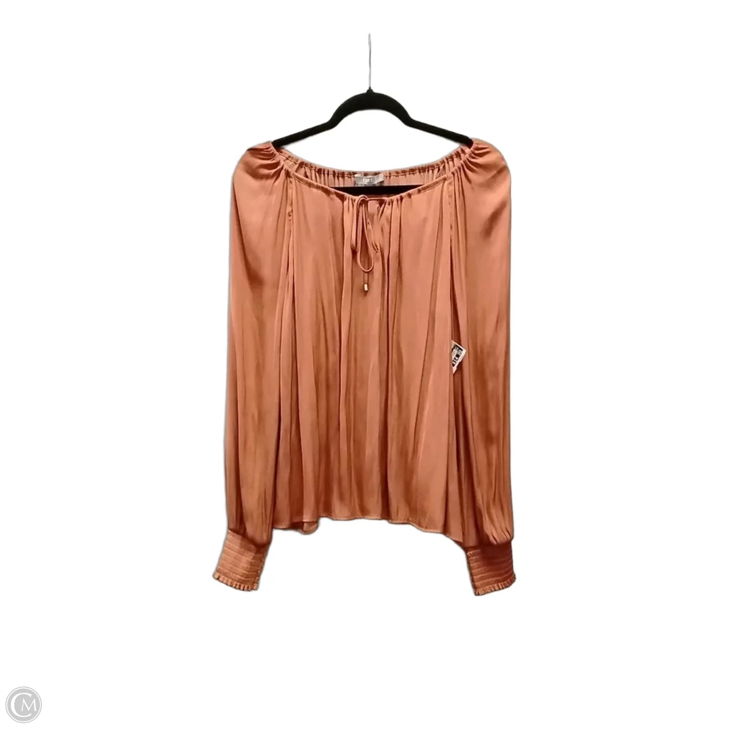 Blouse Long Sleeve By Tart In Orange, Size: L