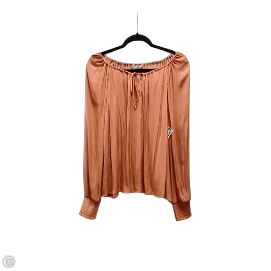 Blouse Long Sleeve By Tart In Orange, Size: L