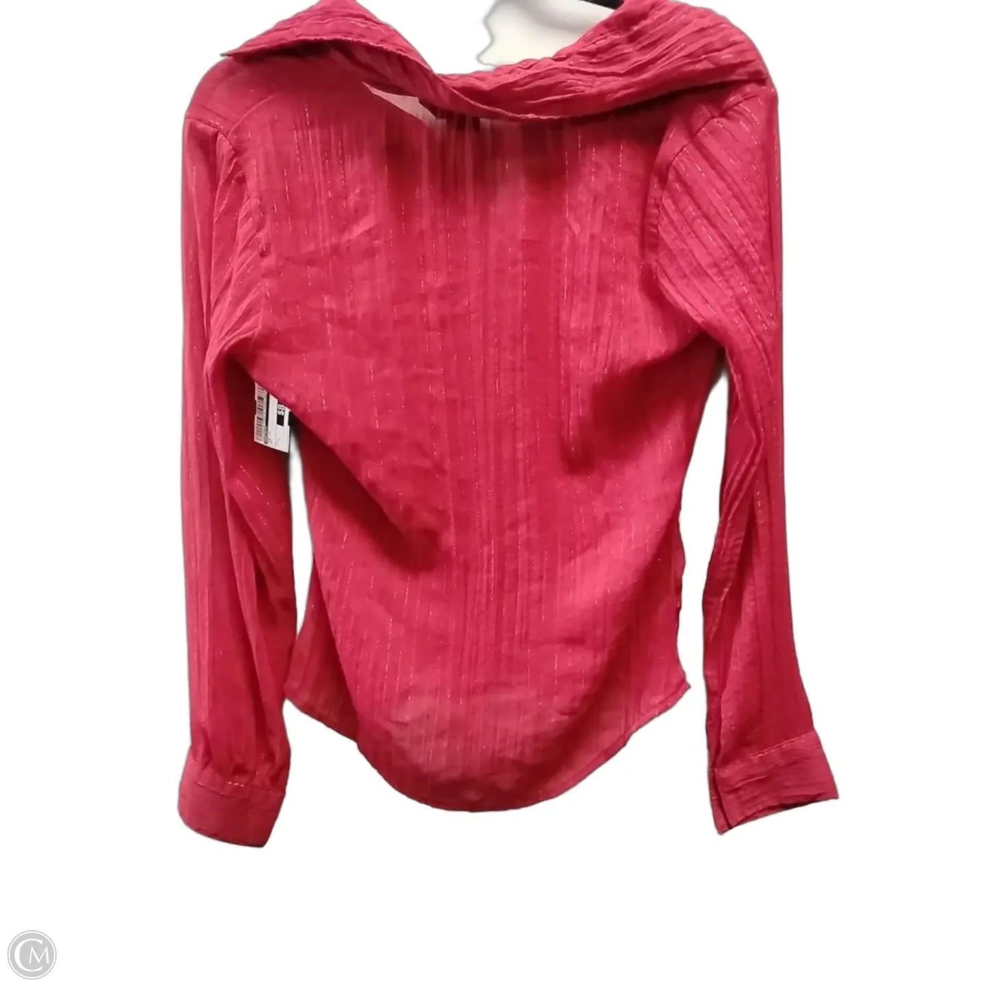 Top Long Sleeve By Anxiety In Red, Size: L