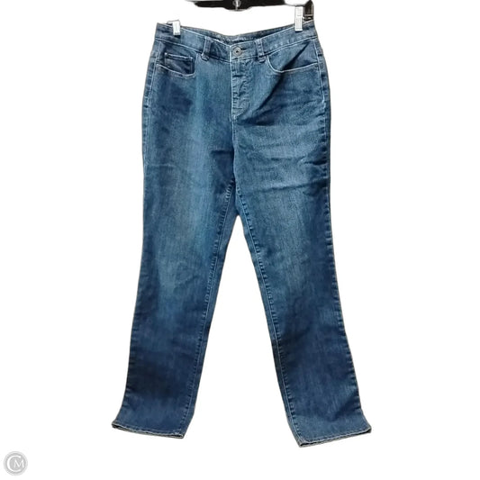 Jeans Straight By Christopher And Banks In Blue Denim, Size: 6