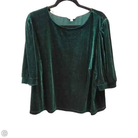 Top Short Sleeve By Draper James In Green, Size: 2x