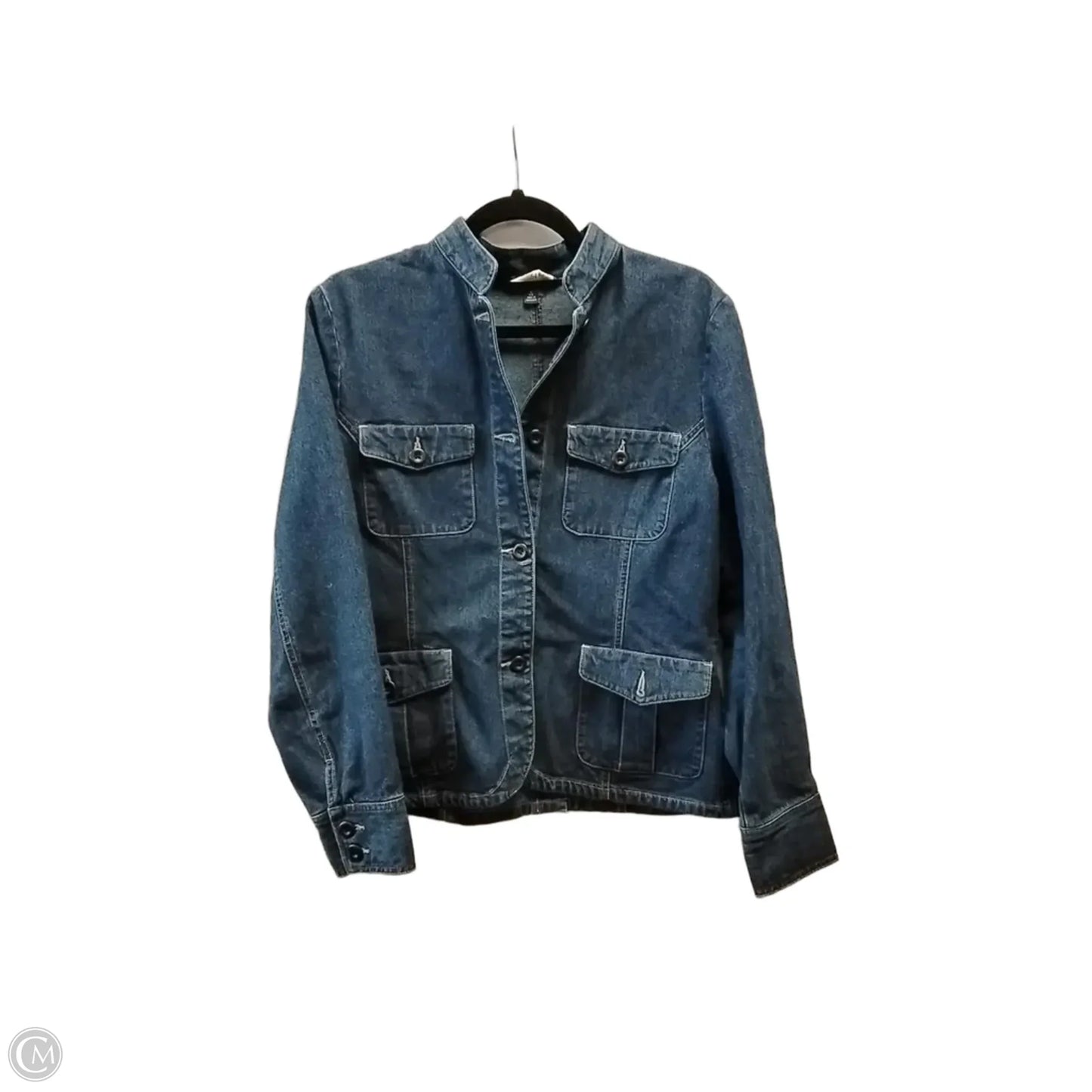 Jacket Denim By Lands End In Blue Denim, Size: S