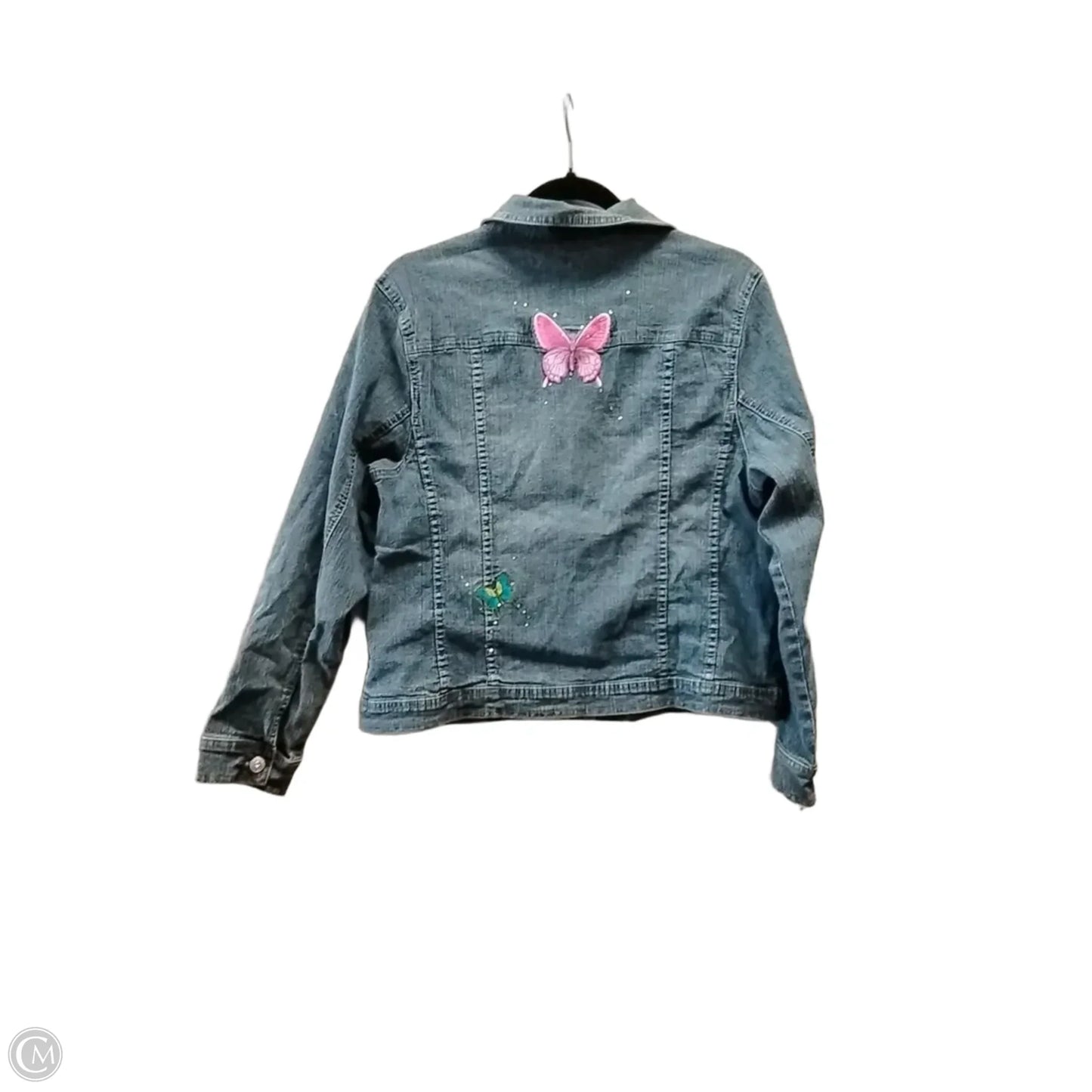 Jacket Denim By Arizona In Blue Denim, Size: Xxl