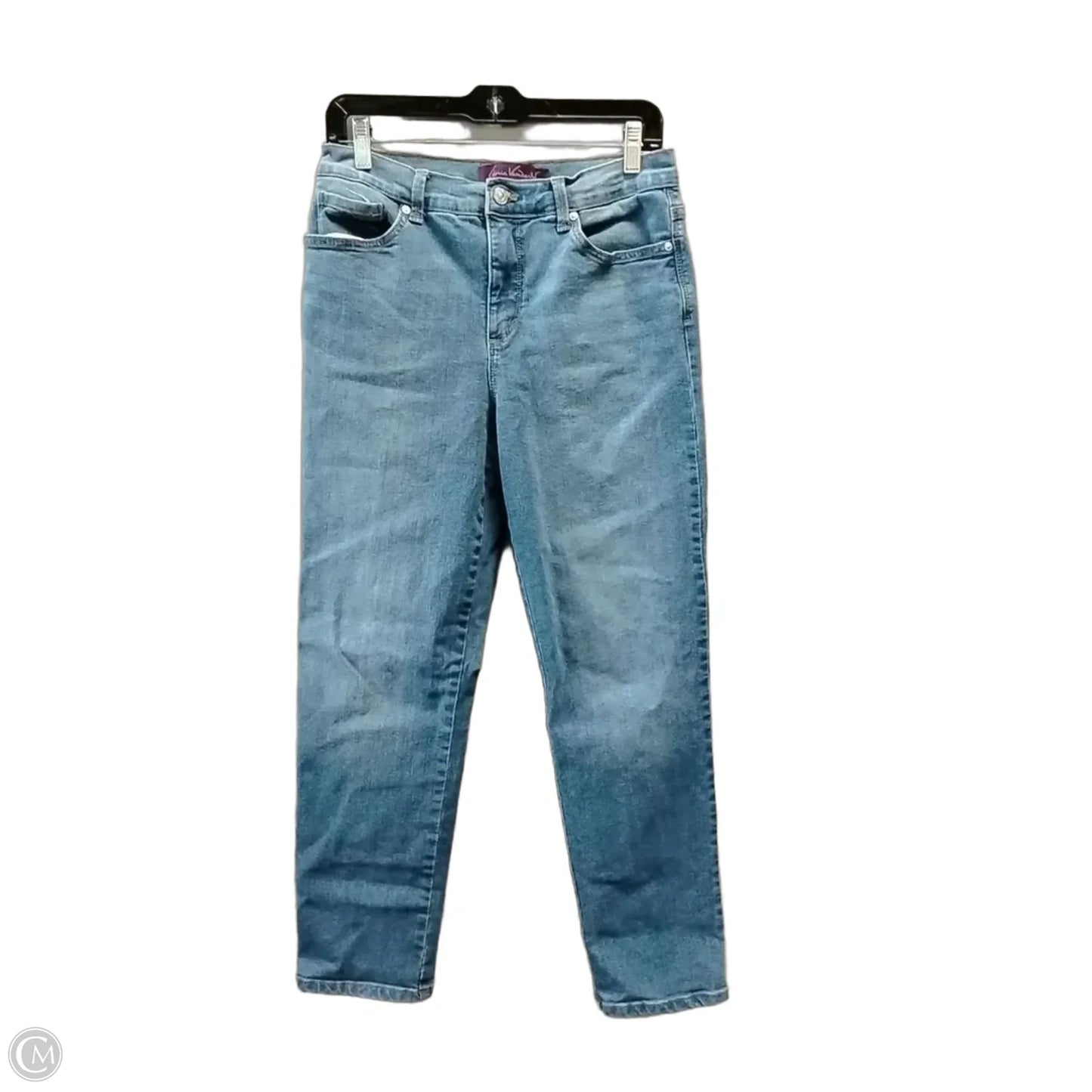 Jeans Straight By Gloria Vanderbilt In Blue Denim, Size: 8