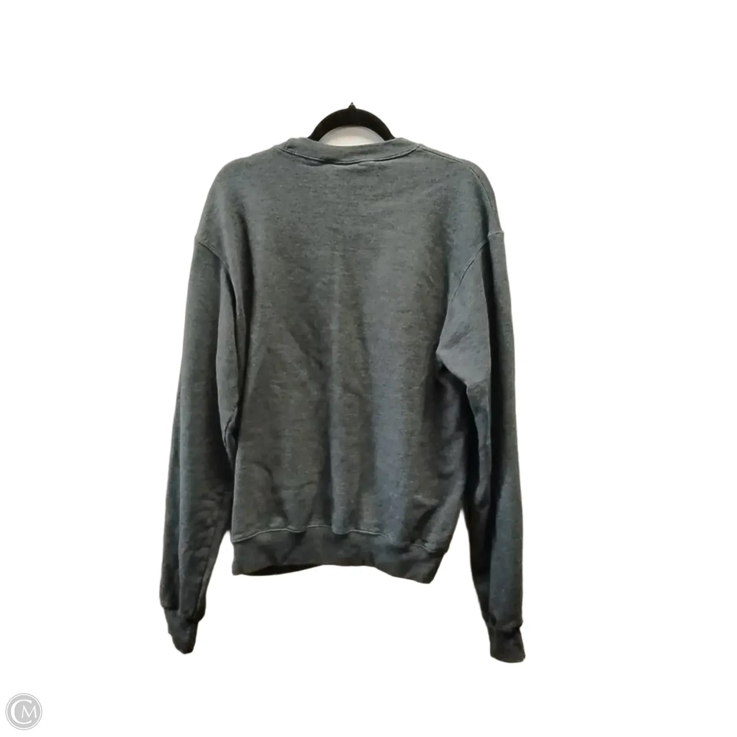 Athletic Sweatshirt Collar By Champion In Grey, Size: M