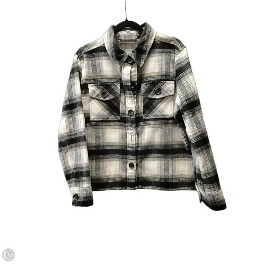 Jacket Fleece By Bb Dakota In Plaid Pattern, Size: L