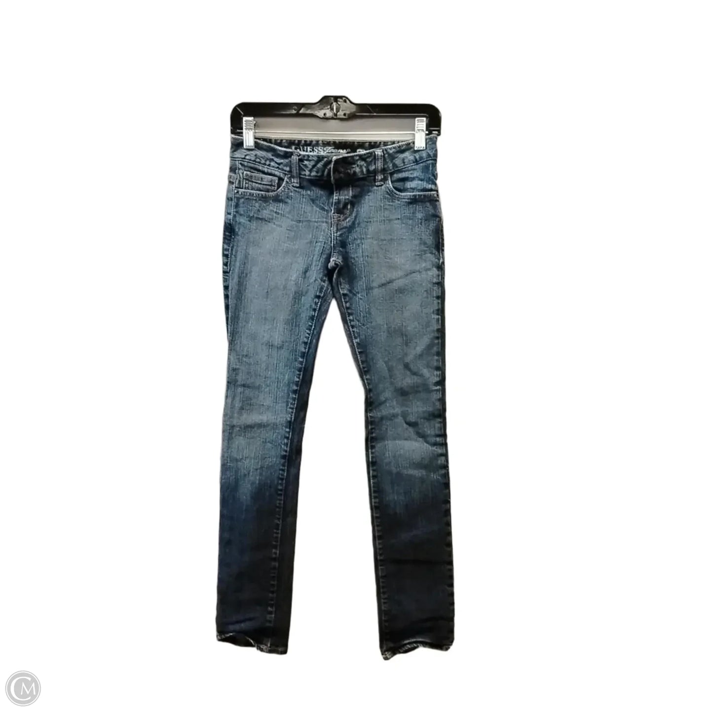 Jeans Skinny By Guess In Blue Denim, Size: 2