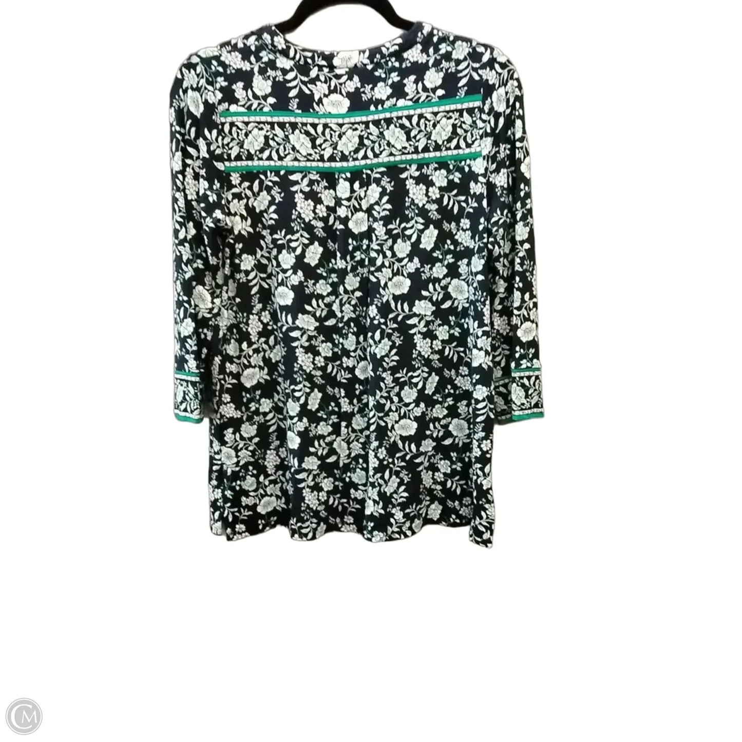 Top Long Sleeve By J. Jill In Paisley Print, Size: Xs