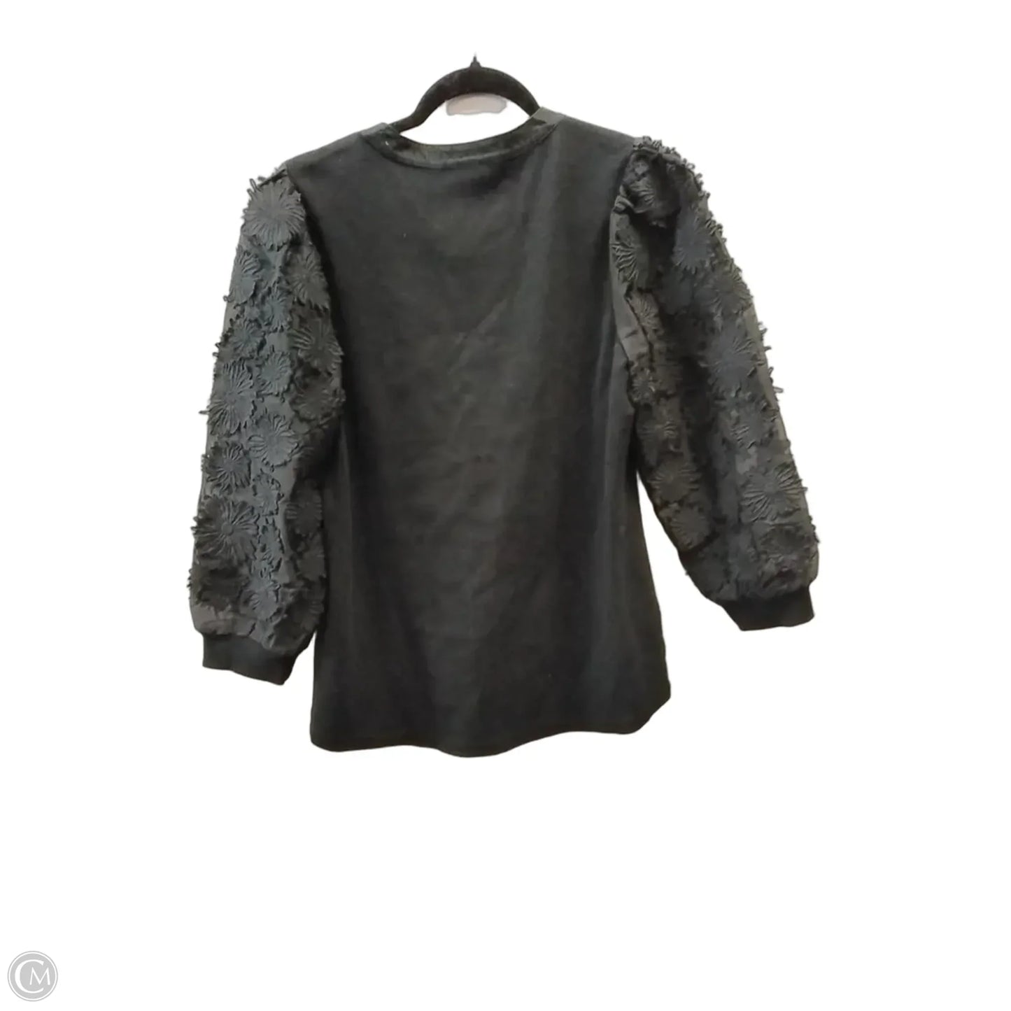 Top Long Sleeve By Chicos In Black, Size: L