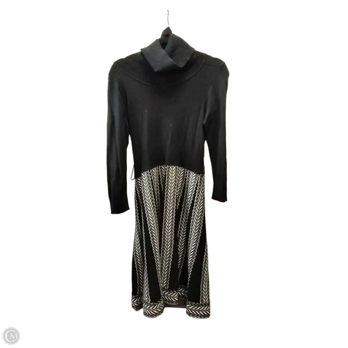 Dress Casual Midi By Jessica Howard In Black & White, Size: 10