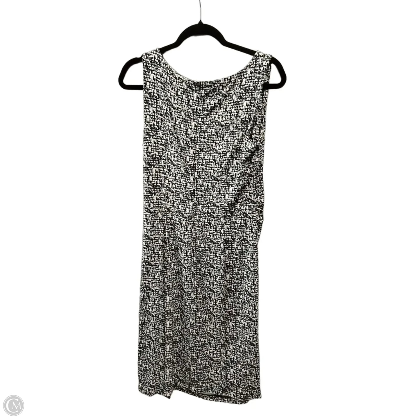 Dress Casual Midi By Ann Taylor In Black & White, Size: 6