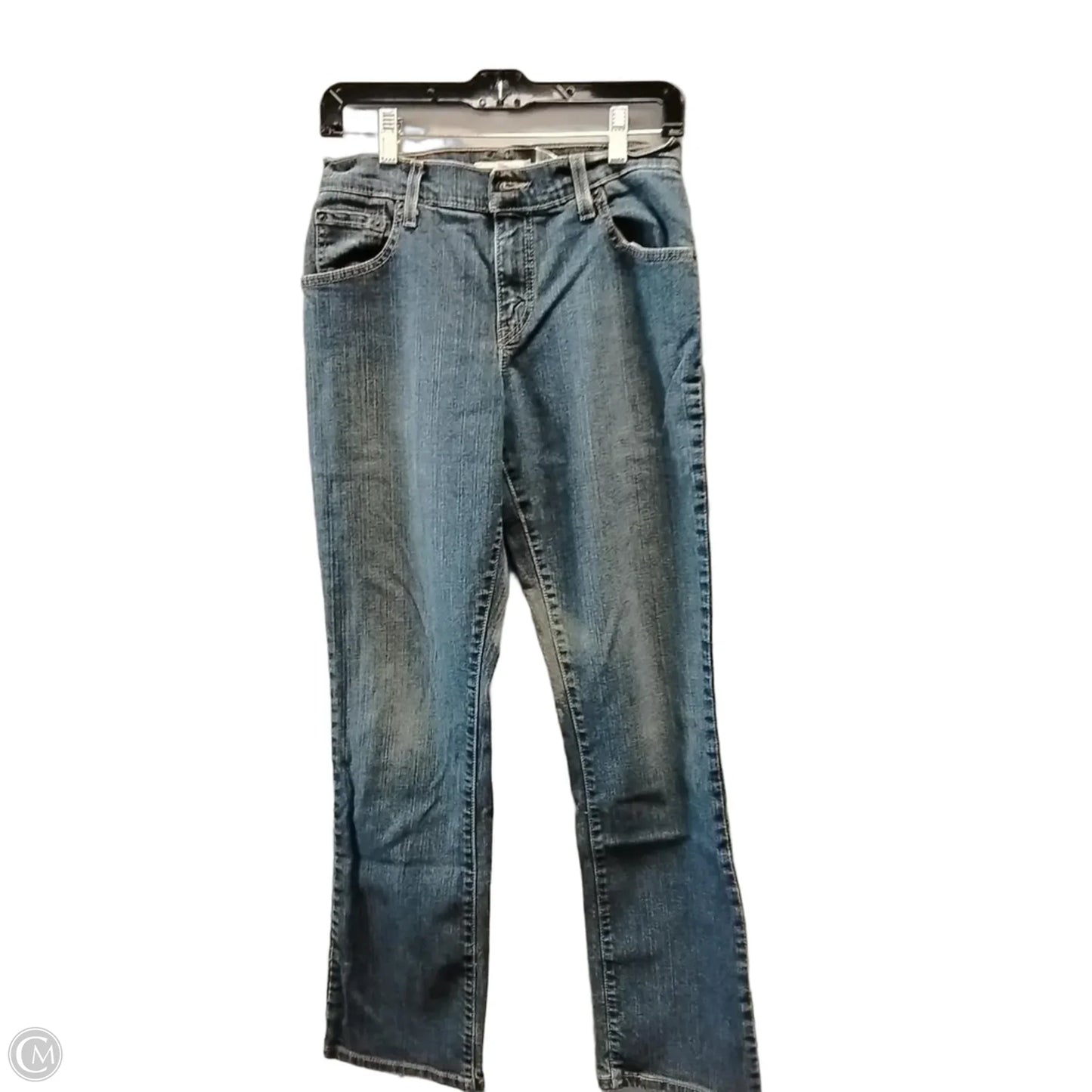 Jeans Straight By Levis In Blue Denim, Size: 4