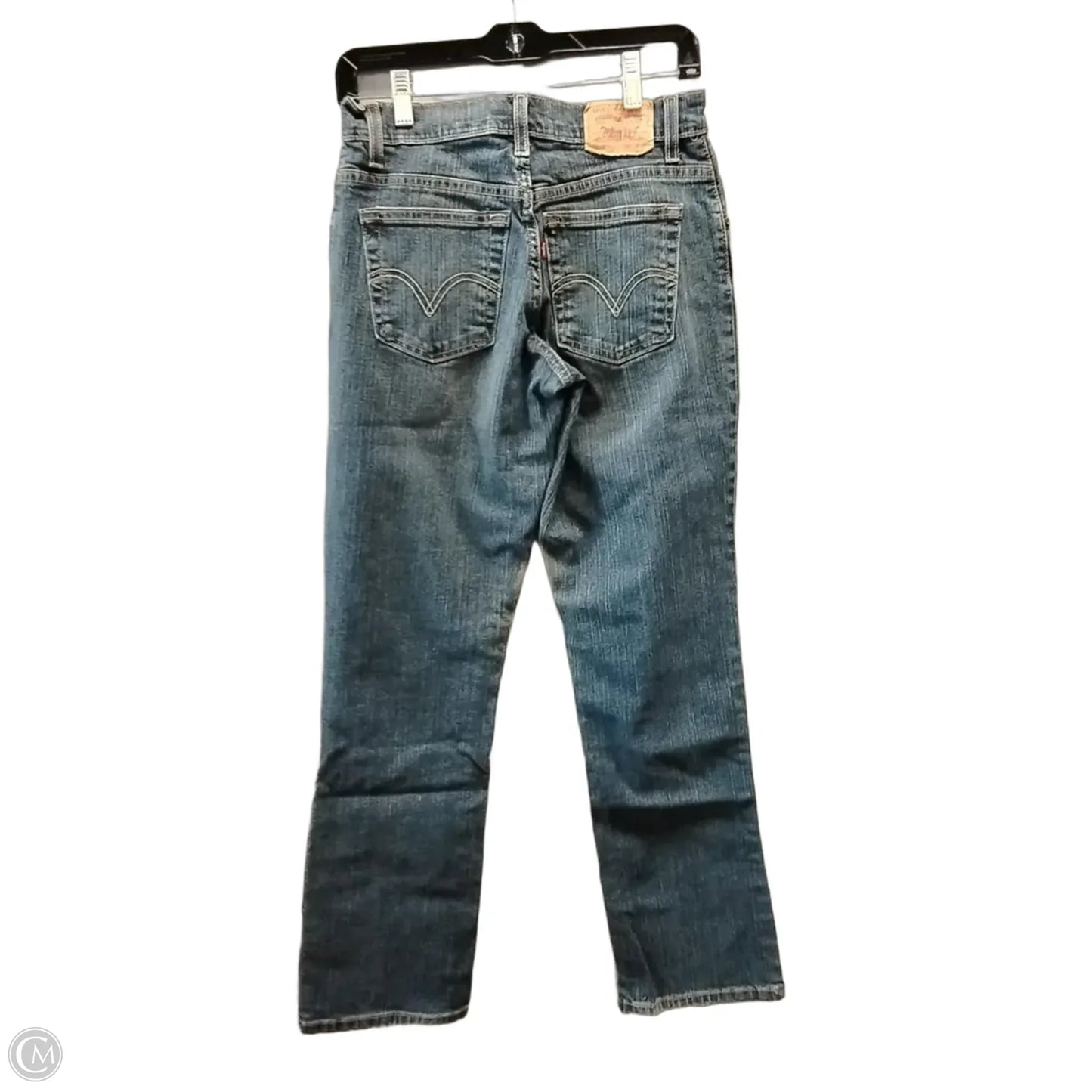 Jeans Straight By Levis In Blue Denim, Size: 4