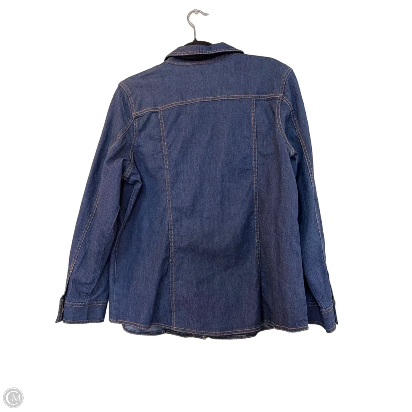 Jacket Denim By D&co. In Blue Denim, Size: L