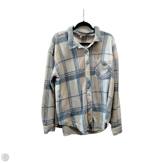 Blouse Long Sleeve By Maurices In Black & White, Size: Xl