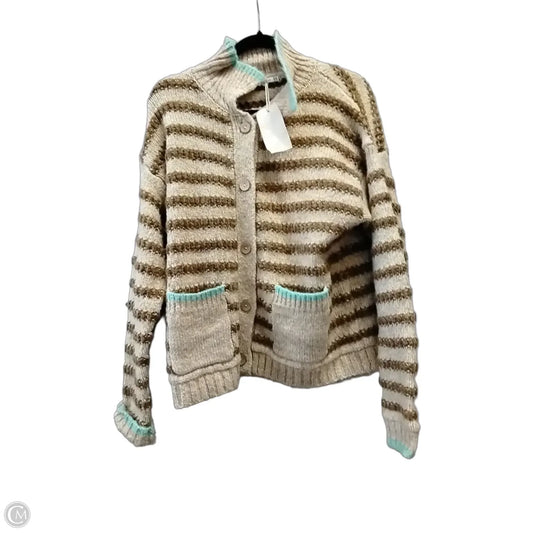 Cardigan By Staccato In Striped Pattern, Size: M