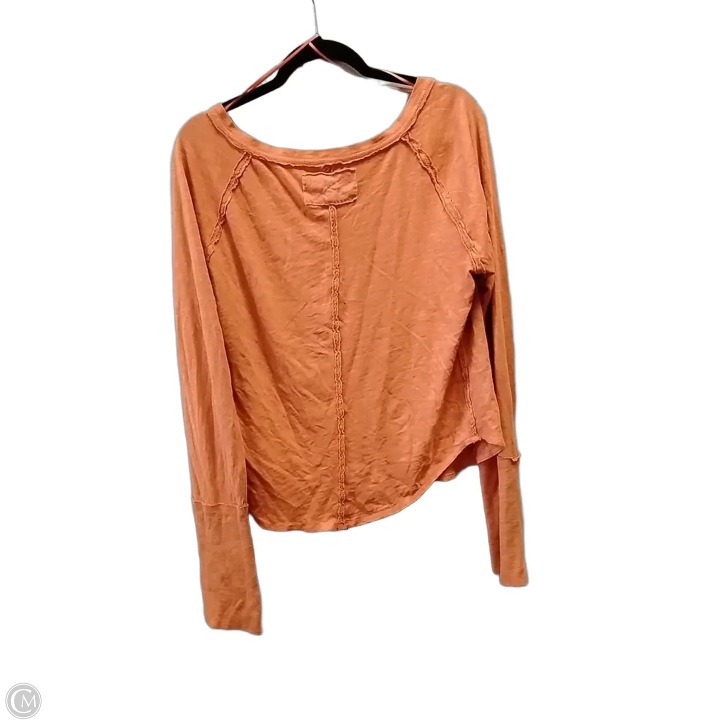 Top Long Sleeve By We The Free In Orange, Size: Xl