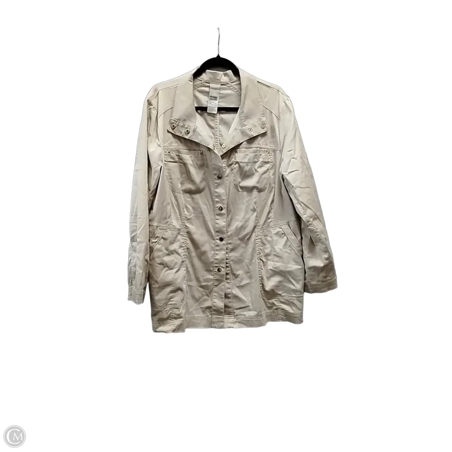 Jacket Other By Chicos In Beige, Size: Xl
