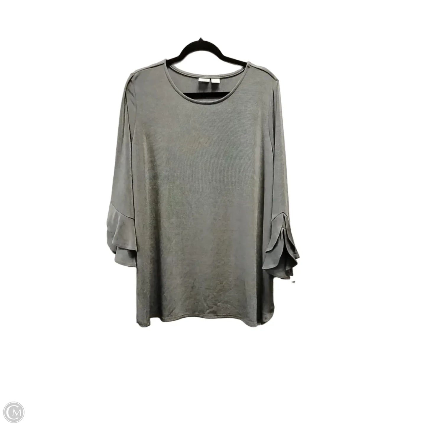 Top Long Sleeve By Chicos In Black, Size: Xl