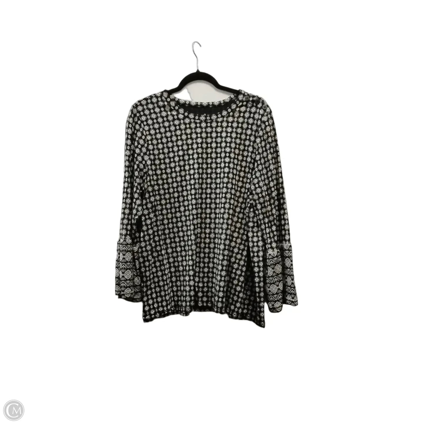 Top Long Sleeve By J. Jill In Black, Size: Xl