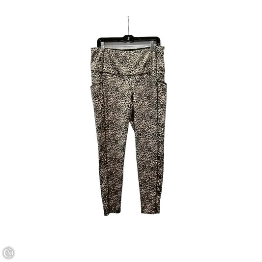 Athletic Leggings By Chicos In Multi-colored, Size: L