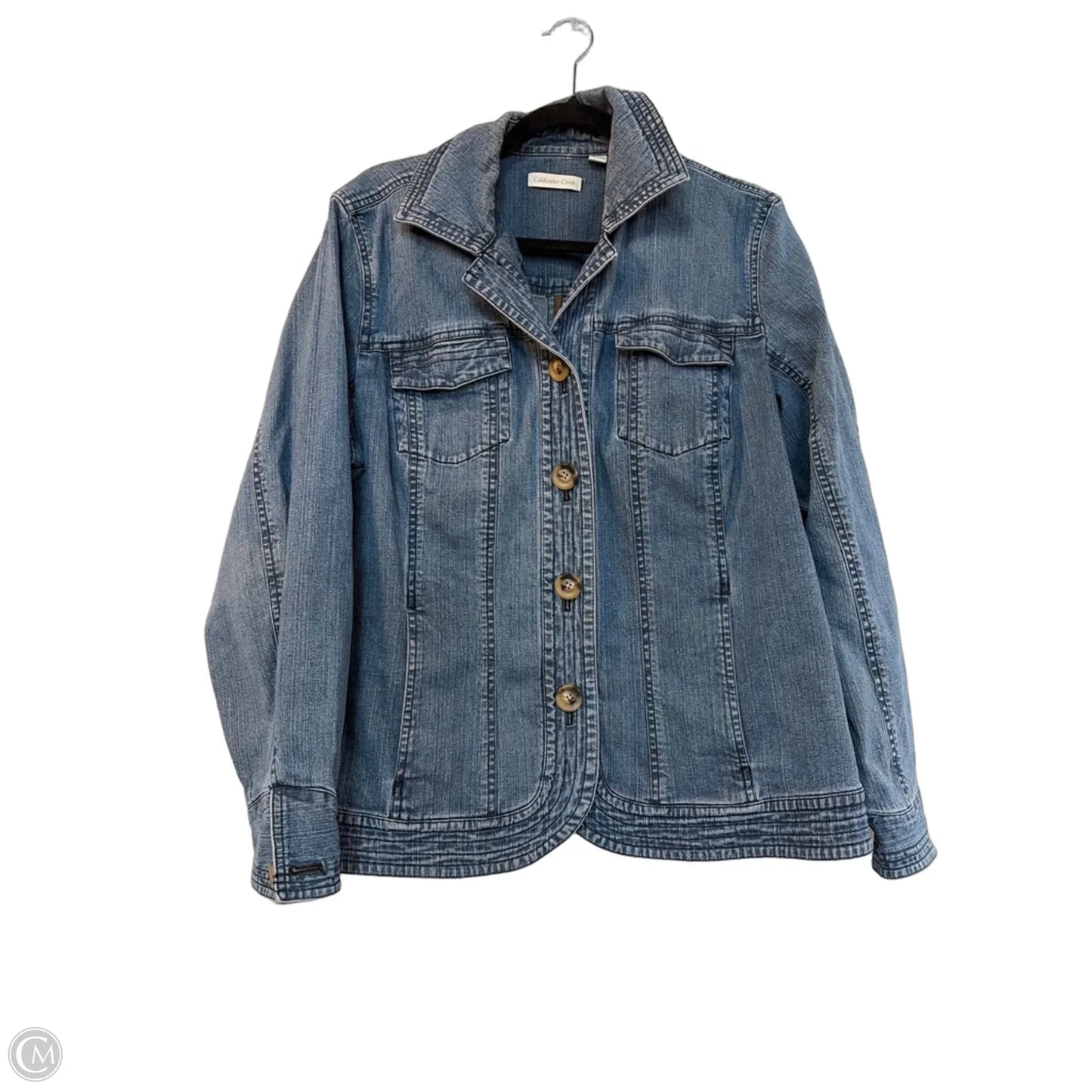 Jacket Denim By Coldwater Creek In Blue Denim, Size: 1x