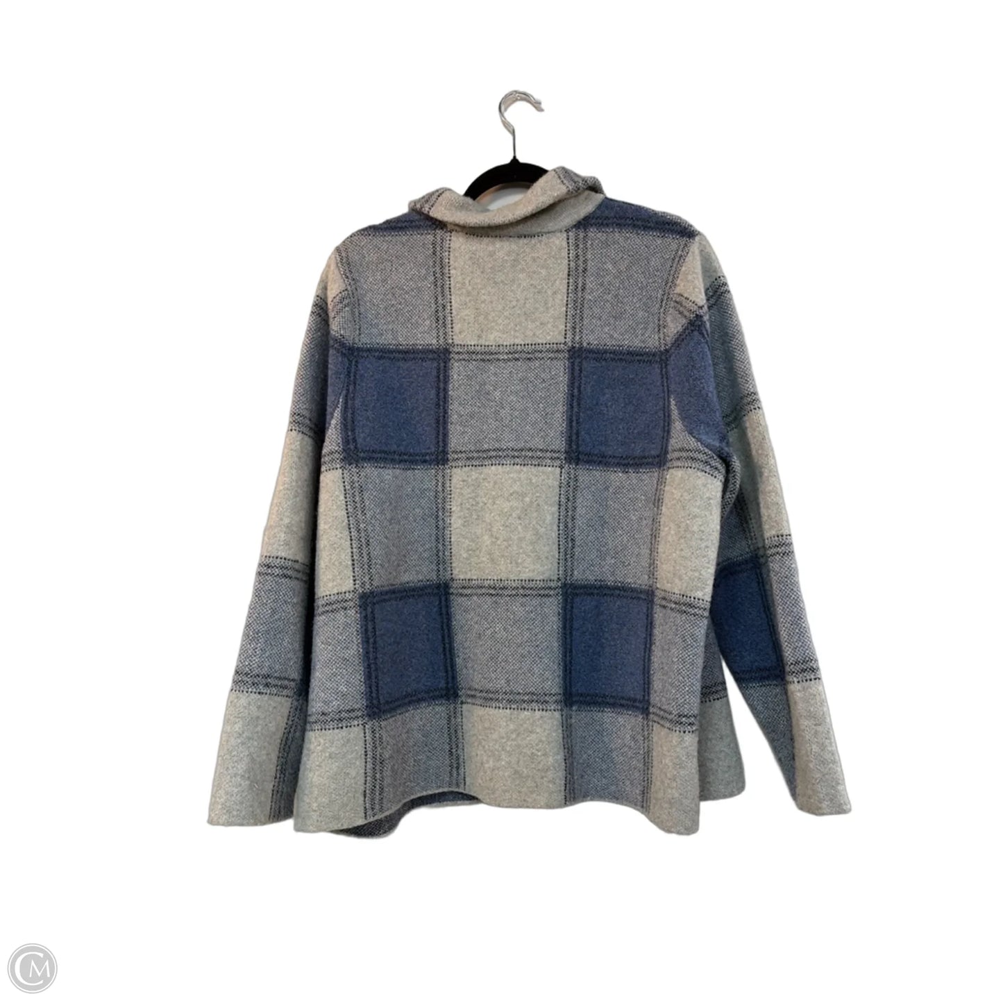 Jacket Shirt By J. Jill In Plaid Pattern, Size: Xl