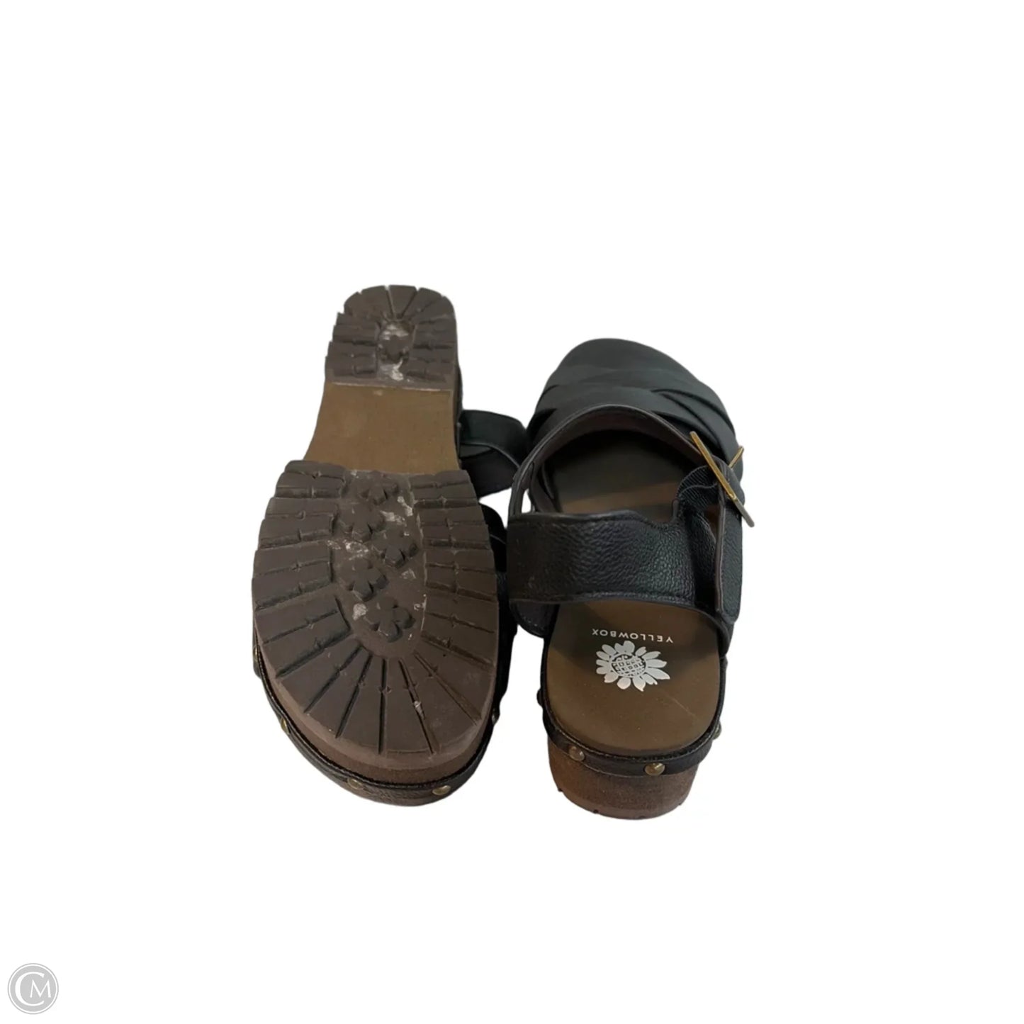 Sandals Heels Platform By Yellow Box In Black, Size: 7.5