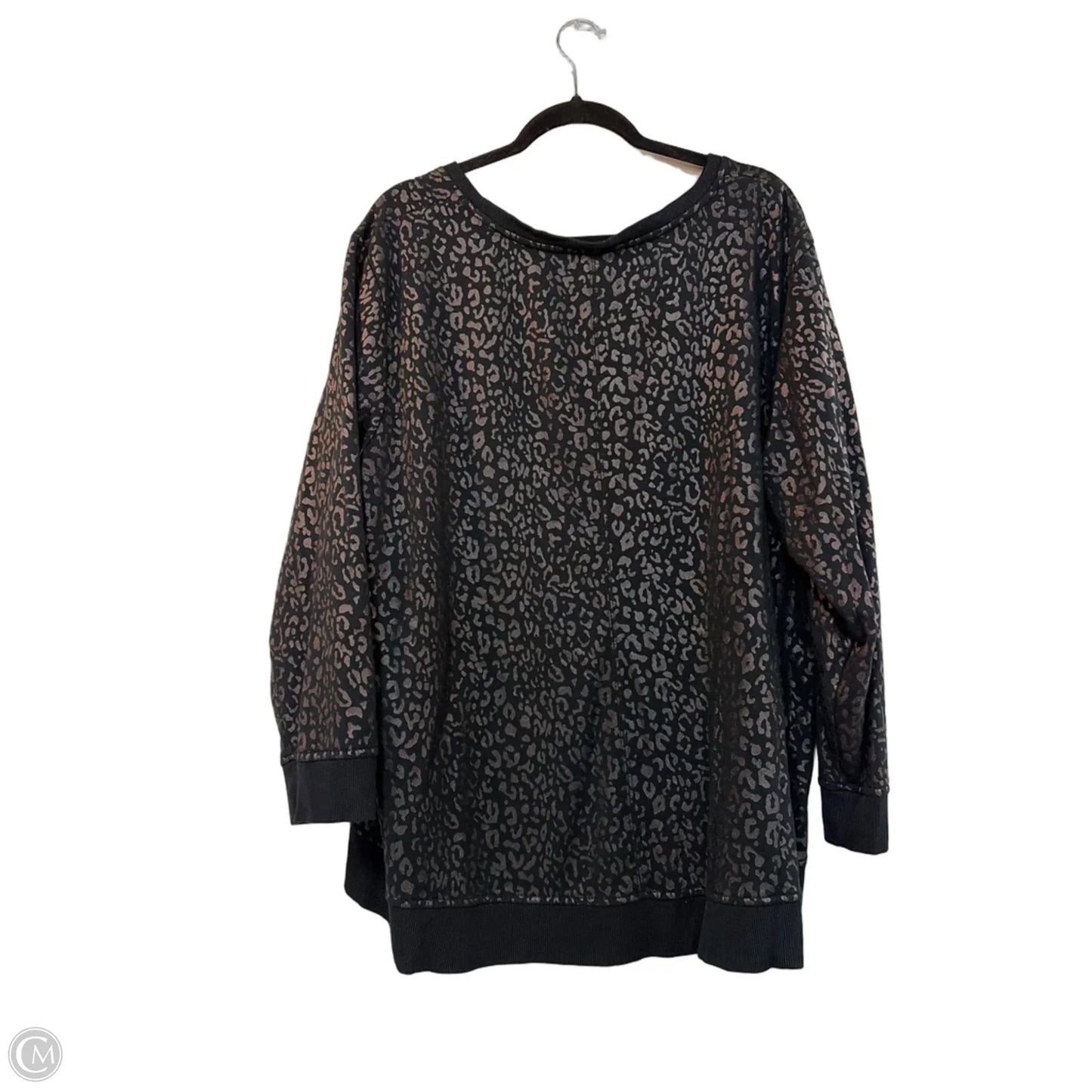 Sweatshirt Crewneck By Jane And Delancey In Animal Print, Size: 2x