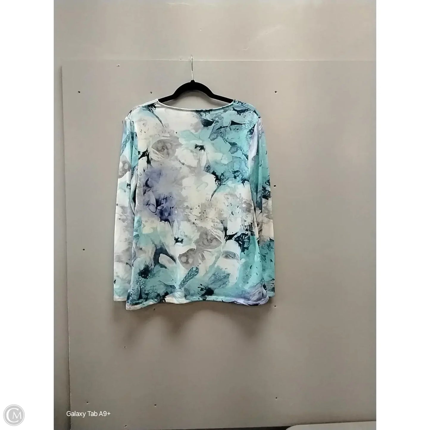 Top 3/4 Sleeve By Chicos In Blue, Size: M