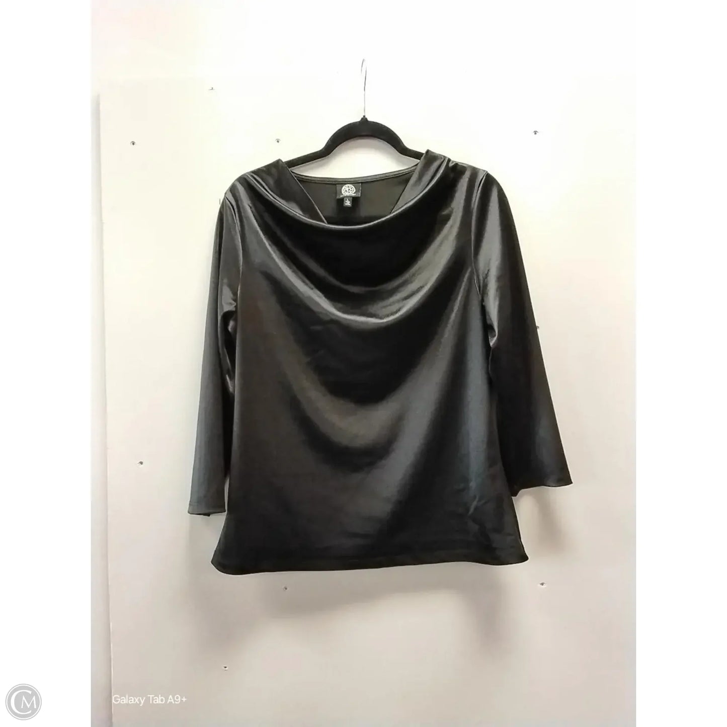 Blouse Long Sleeve By Bobeau In Black, Size: L